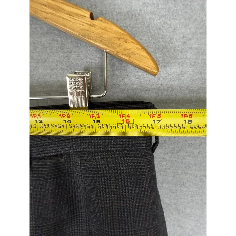 Brooks Brothers Mens 2 Piece Suit 40R 33x30.5 Grey Glen Plaid Pure Wool USA Made
